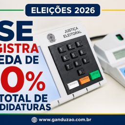 Eleições 2026: TSE registra queda de 30% no total de candidaturas