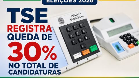 Eleições 2026: TSE registra queda de 30% no total de candidaturas