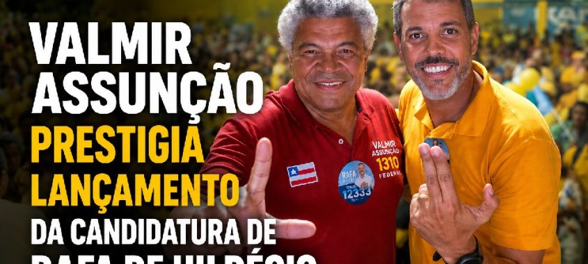 Valmir Assunção prestigia lançamento da candidatura de Rafa de Hildécio 12.333