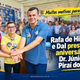 Rafa de Hildécio e Dal prestigiam aniversário de Dr. Júnior em Piraí do Norte