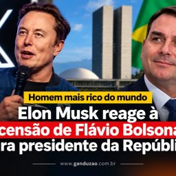 Elon Musk reage à ascensão de Flávio Bolsonaro para presidente da República