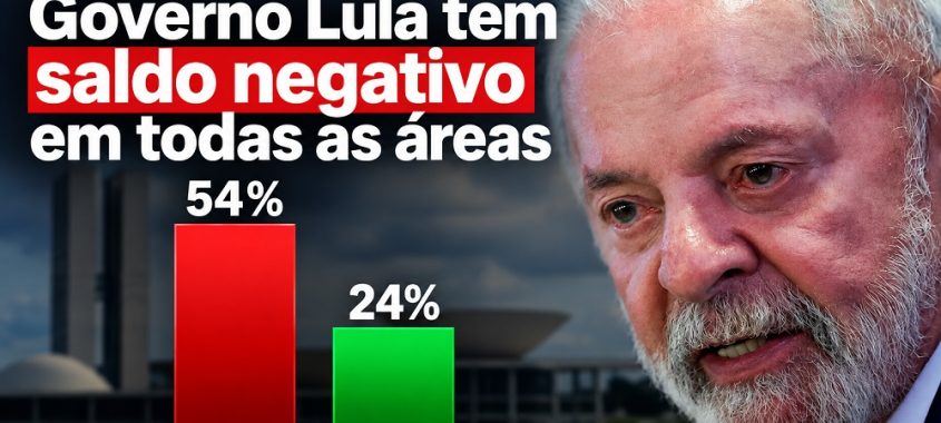Ipsos-Ipec: Governo Lula tem saldo negativo em todas as áreas