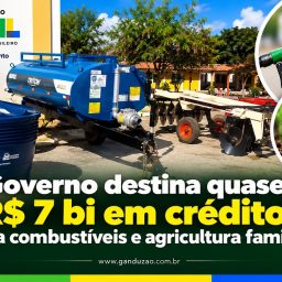 Governo destina quase R$ 7 bi em créditos para combustíveis e agricultura familiar