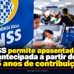 INSS permite aposentadoria antecipada a partir de 15 anos de contribuição