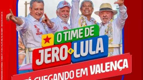 Jerônimo Rodrigues cumpre agenda de campanha em Valença nesta sexta-feira (11)