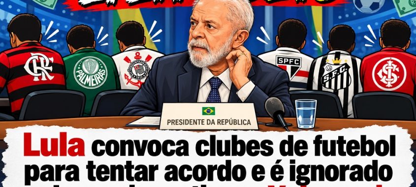 Lula convoca clubes de futebol para tentar acordo e é ignorado pelos maiores times. Veja quais!