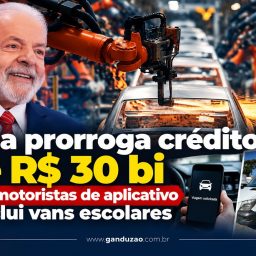 Lula prorroga crédito de R$ 30 bi para motoristas de aplicativo e inclui vans escolares