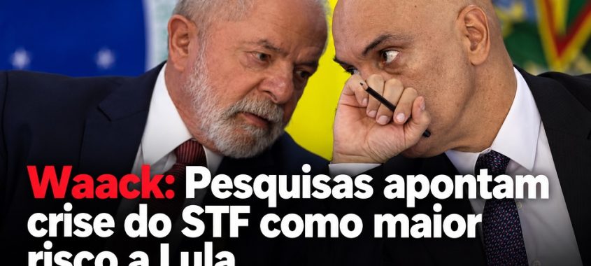 Waack: Pesquisas apontam crise do STF como maior risco a Lula