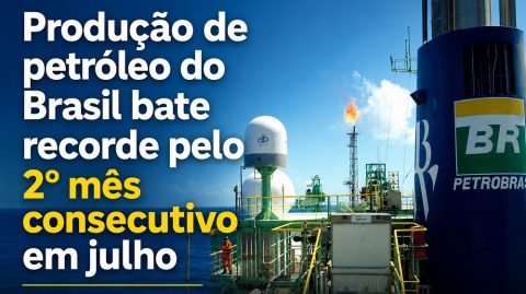 Produção de petróleo do Brasil bate recorde pelo 2º mês consecutivo em julho