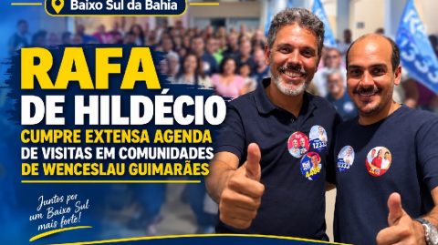 Rafa de Hildécio cumpre extensa agenda de visitas em comunidades de Wenceslau Guimarães
