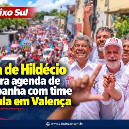 Rafa de Hildécio recepciona o time de Lula durante agenda de campanha em Valença