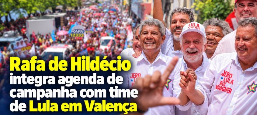 Rafa de Hildécio recepciona o time de Lula durante agenda de campanha em Valença