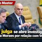 STF julga se abre investigação contra Moraes por relação com Vorcaro