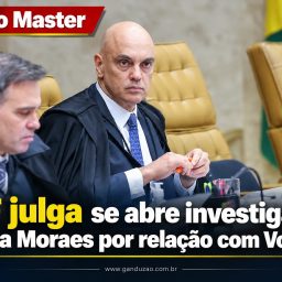 STF julga se abre investigação contra Moraes por relação com Vorcaro