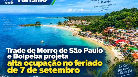 Trade de Morro de São Paulo e Boipeba projeta alta ocupação no feriado de 7 de setembro