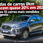 Vendas de carros 0km crescem quase 20% em 2026; veja os 15 carros mais vendidos em agosto