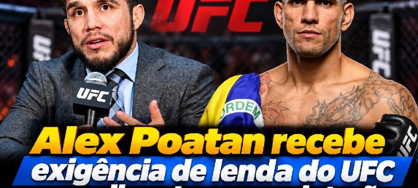 Alex Poatan recebe exigência de lenda do UFC para disputar novo cinturão