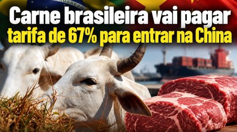 Carne brasileira vai pagar tarifa de 67% para entrar na China