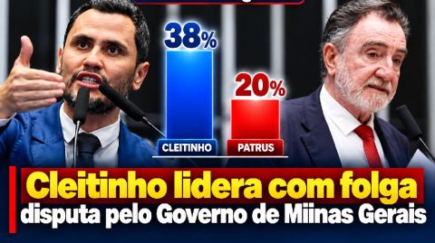 Real Time Big Data: Cleitinho lidera com folga disputa pelo Governo de Miinas Gerais