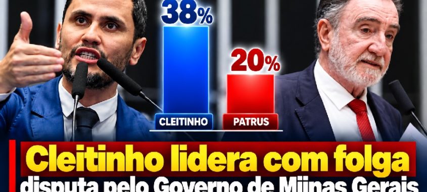 Real Time Big Data: Cleitinho lidera com folga disputa pelo Governo de Miinas Gerais