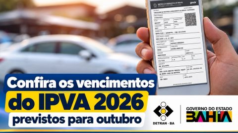 Confira os vencimentos do IPVA 2026 previstos para outubro