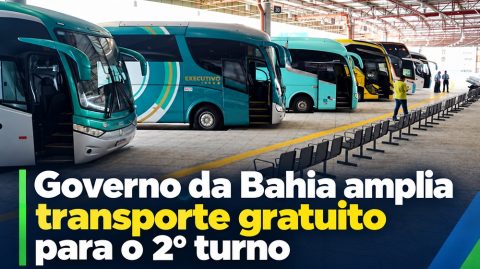 Governo da Bahia amplia transporte gratuito para o 2º turno