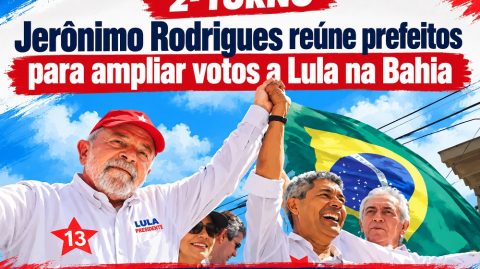 Jerônimo Rodrigues reúne prefeitos para ampliar votos a Lula na Bahia