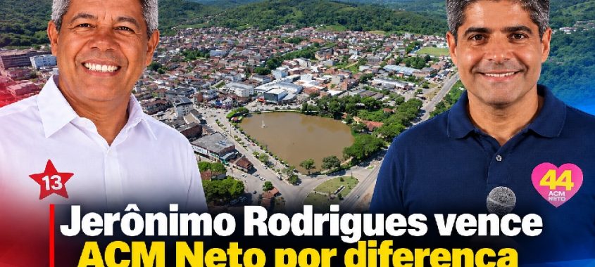 Jerônimo Rodrigues vence ACM Neto por diferença apertada em Gandu