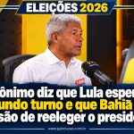 Jerônimo diz que Lula esperava segundo turno e que Bahia terá “missão de reeleger o presidente”