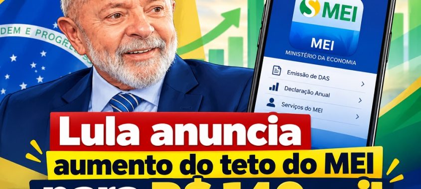 Lula anuncia aumento do teto do MEI para R$ 140 mil