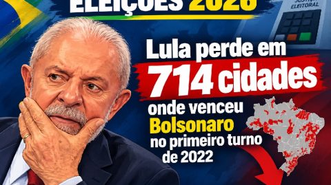 Lula perde em 714 cidades onde venceu Bolsonaro no primeiro turno de 2022
