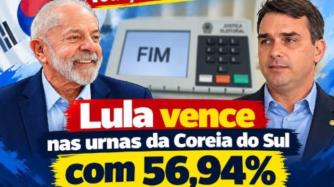 Lula vence nas urnas da Coreia do Sul com 56,94%