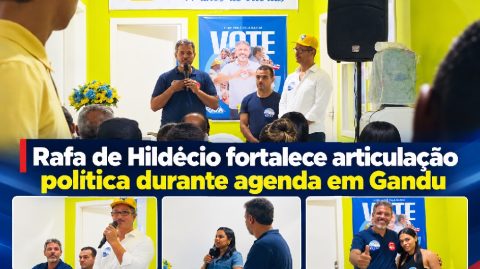 Rafa de Hildécio fortalece articulação política durante agenda em Gandu