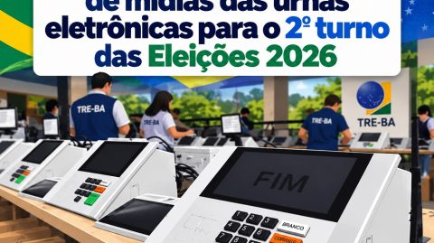 TRE-BA realiza geração de mídias das urnas eletrônicas para o 2º turno das Eleições 2026