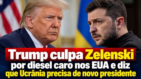 Trump culpa Zelenski por diesel caro nos EUA e diz que Ucrânia precisa de novo presidente